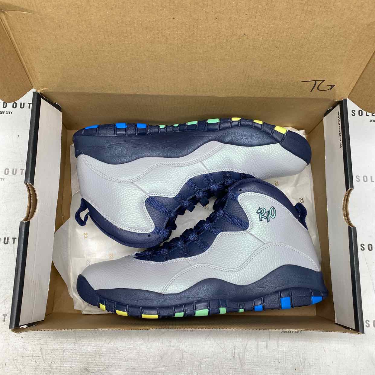 Air Jordan 10 Retro &quot;Rio&quot; 2016 Used Size 9.5