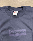 Supreme T-Shirt "TONAL BOX LOGO" Navy New Size M