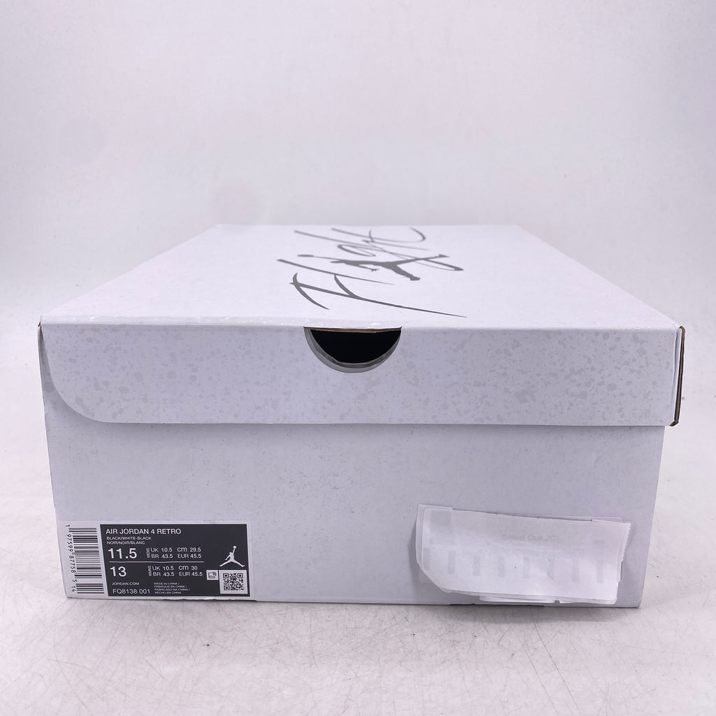 Air Jordan 4 Retro "White Thunder" 2024 New Size 11.5