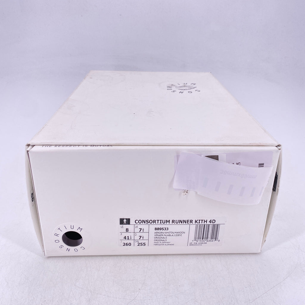 Adidas Consortium Runner 4D "Kith Aspen" 2018 Used Size 8
