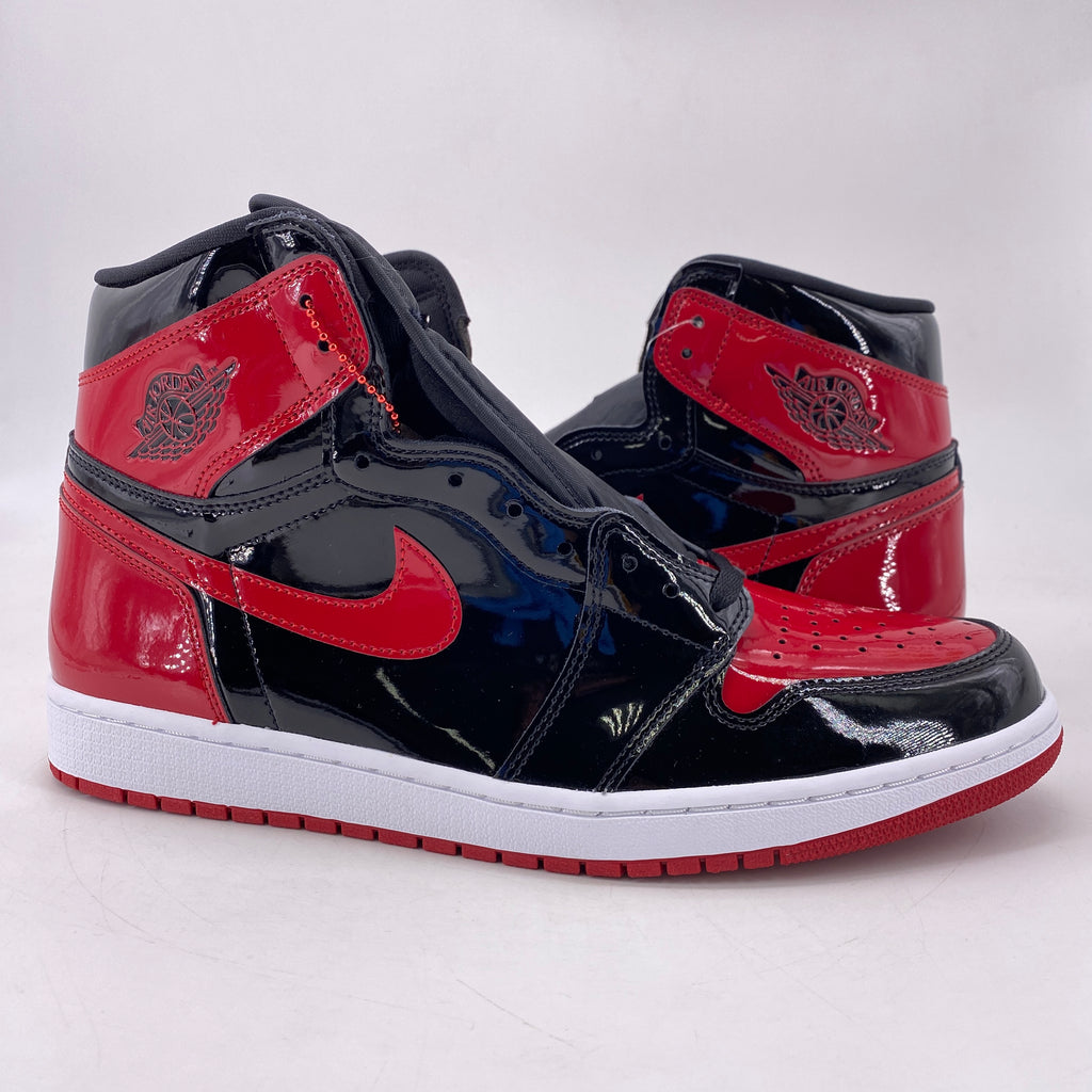 Air Jordan 1 Retro High OG "Patent Bred" 2021 New Size 13