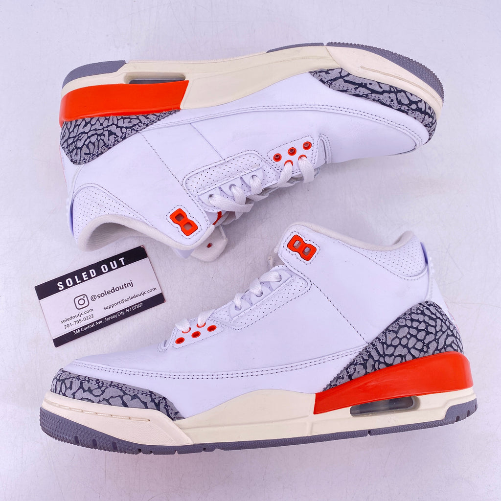 Air Jordan (W) 3 Retro "Georgia Peach" 2024 Used Size 9.5W