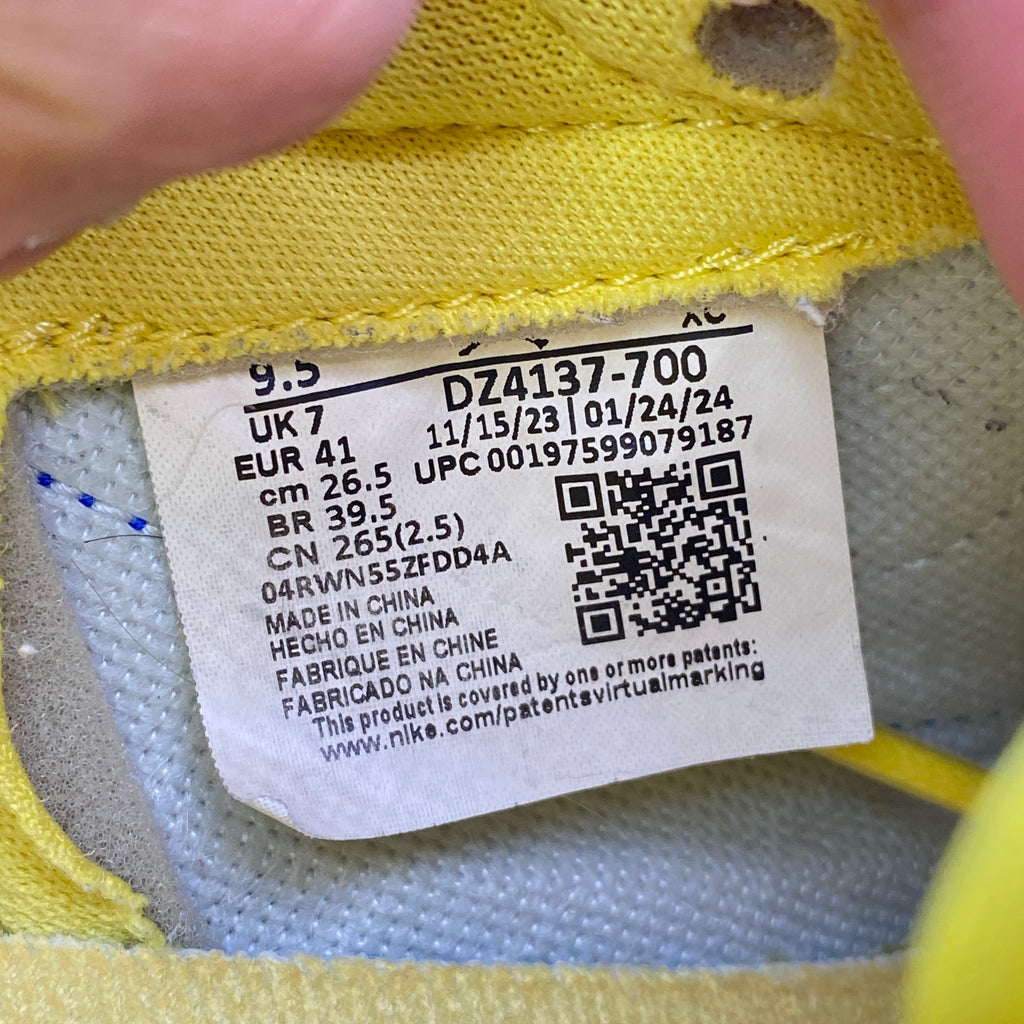 Air Jordan (W) 1 Low OG "Canary" 2024 Used Size 9.5W