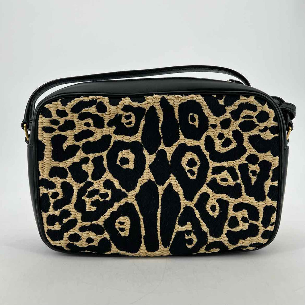 YSL Crossbody "LOU LEOPARD HEART" Used Beige Size OS