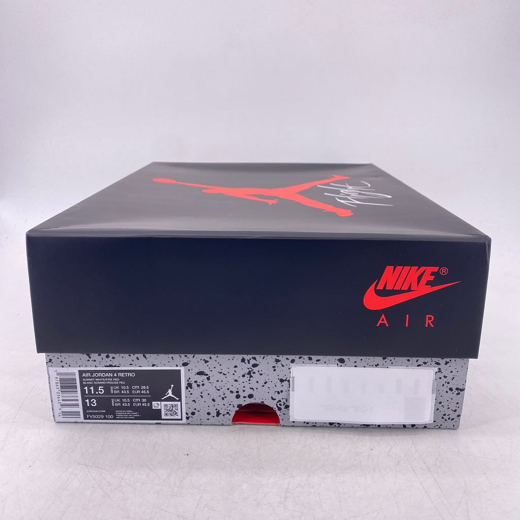 Air Jordan 4 Retro "White Cement" 2025 New Size 11.5