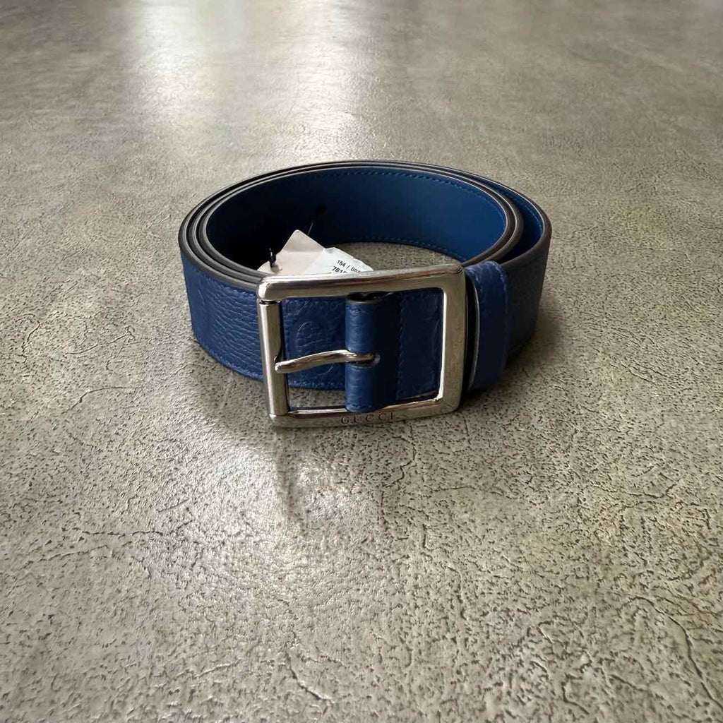 Gucci Belt "GG MONOGRAM" New Navy Size 40