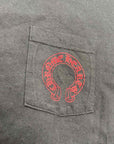 Chrome Hearts T-Shirt "HORSESHOE" Black Used Size XL