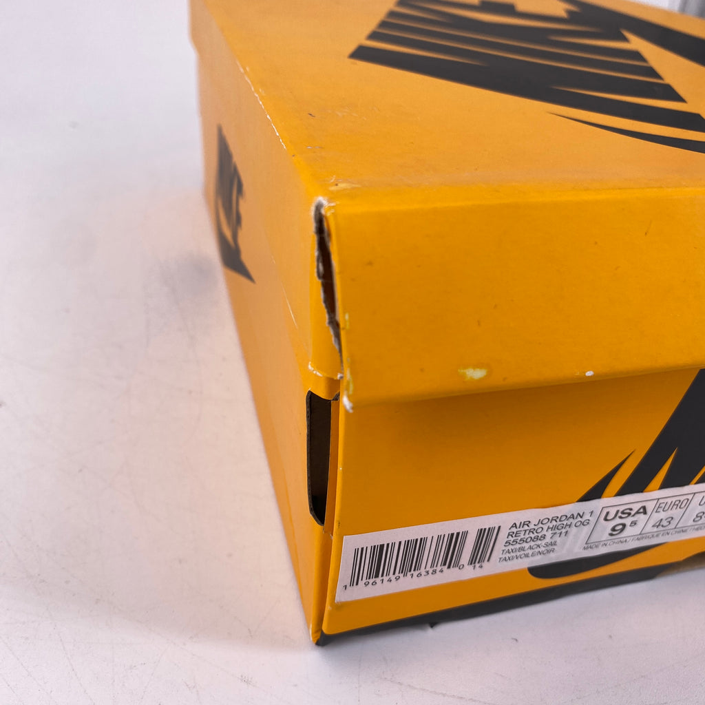 Air Jordan 1 Retro High OG "Taxi" 2022 New Size 9.5