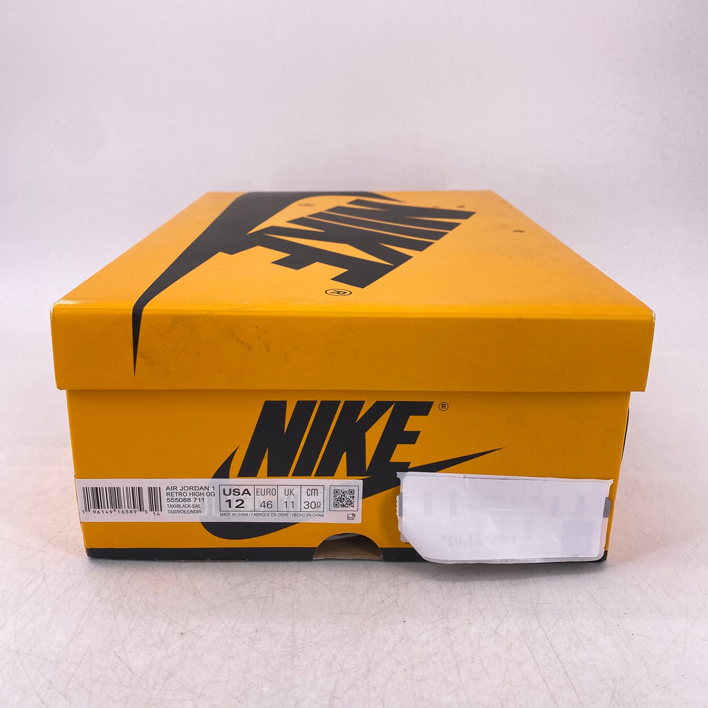 Air Jordan 1 Retro High OG "Taxi" 2022 New Size 12