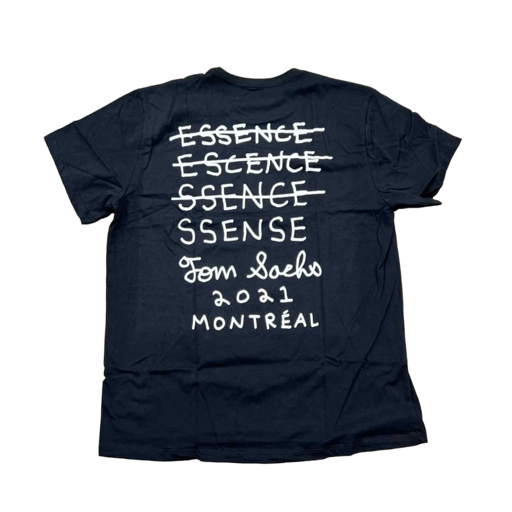 Tom Sachs T-Shirt "SSENSE" Black New Size M