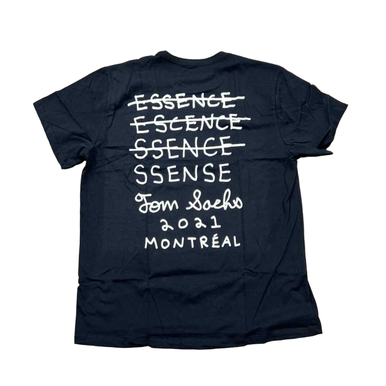 Tom Sachs T-Shirt "SSENSE" Black New Size S