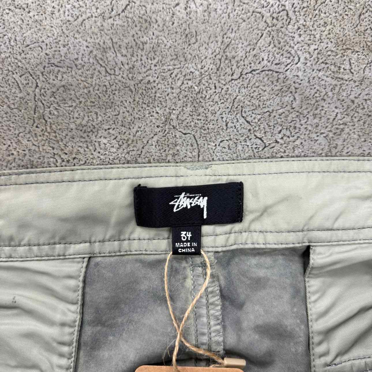 Stussy Pant &quot;CARGO&quot; Olive Used Size 34