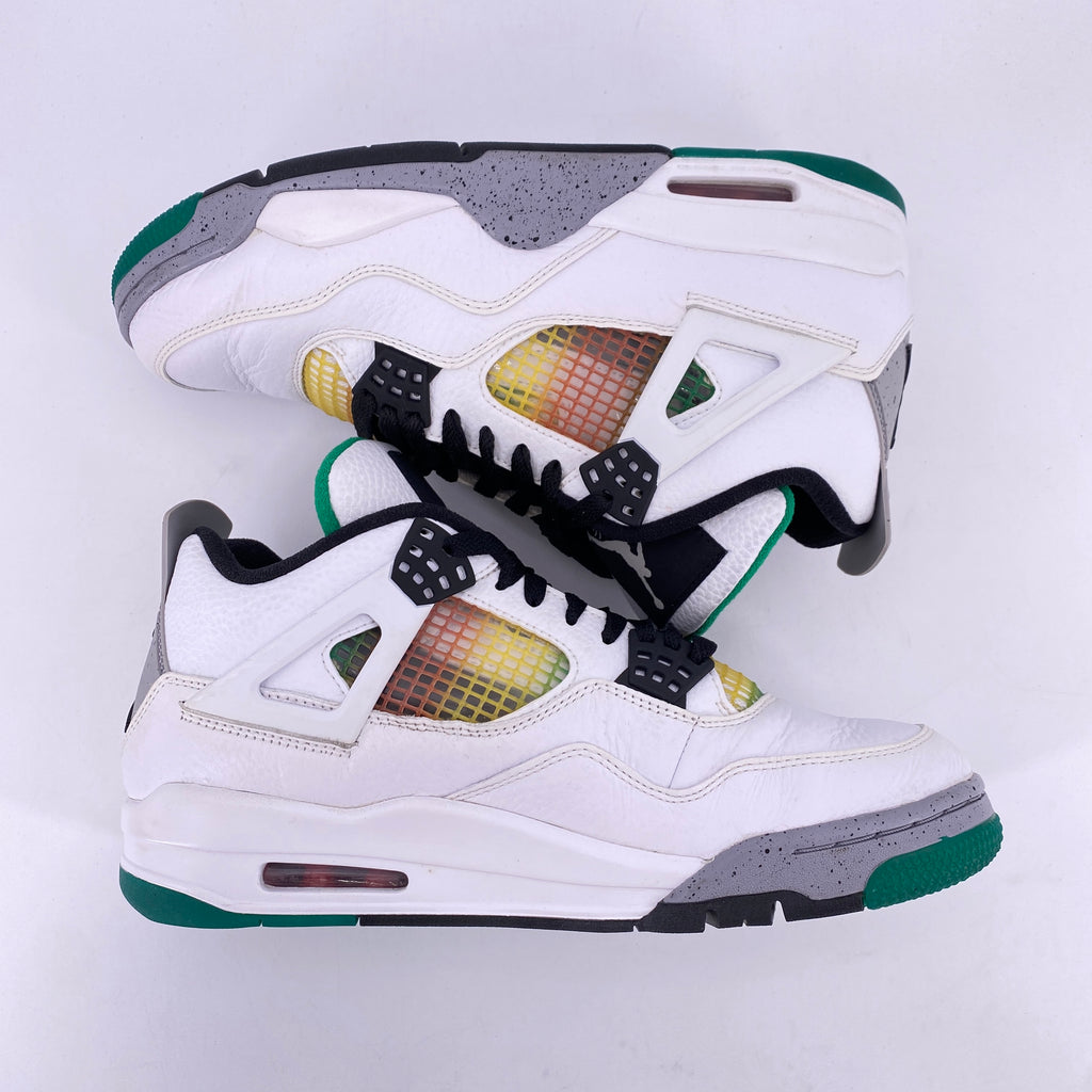 Air Jordan (W) 4 Retro "Lucid Green Rasta" 2020 Used Size 10.5W