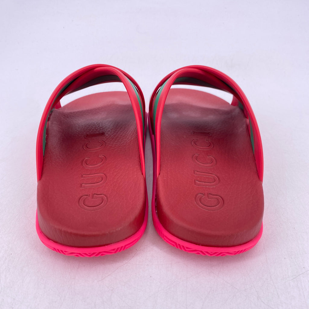Gucci Web Slide "Pink Rubber"  New Size 9W