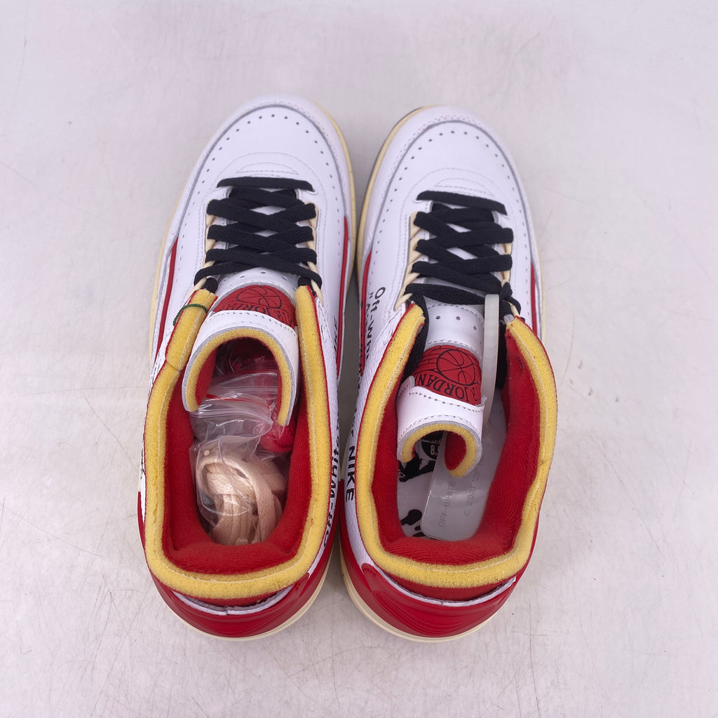 Air Jordan 2 Retro Low "Ow White Red" 2021 New Size 8.5