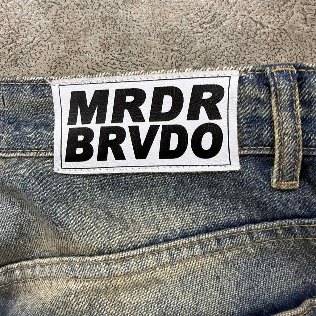 WHO DECIDES WAR Jeans "FLARE" Blue Used Size 30