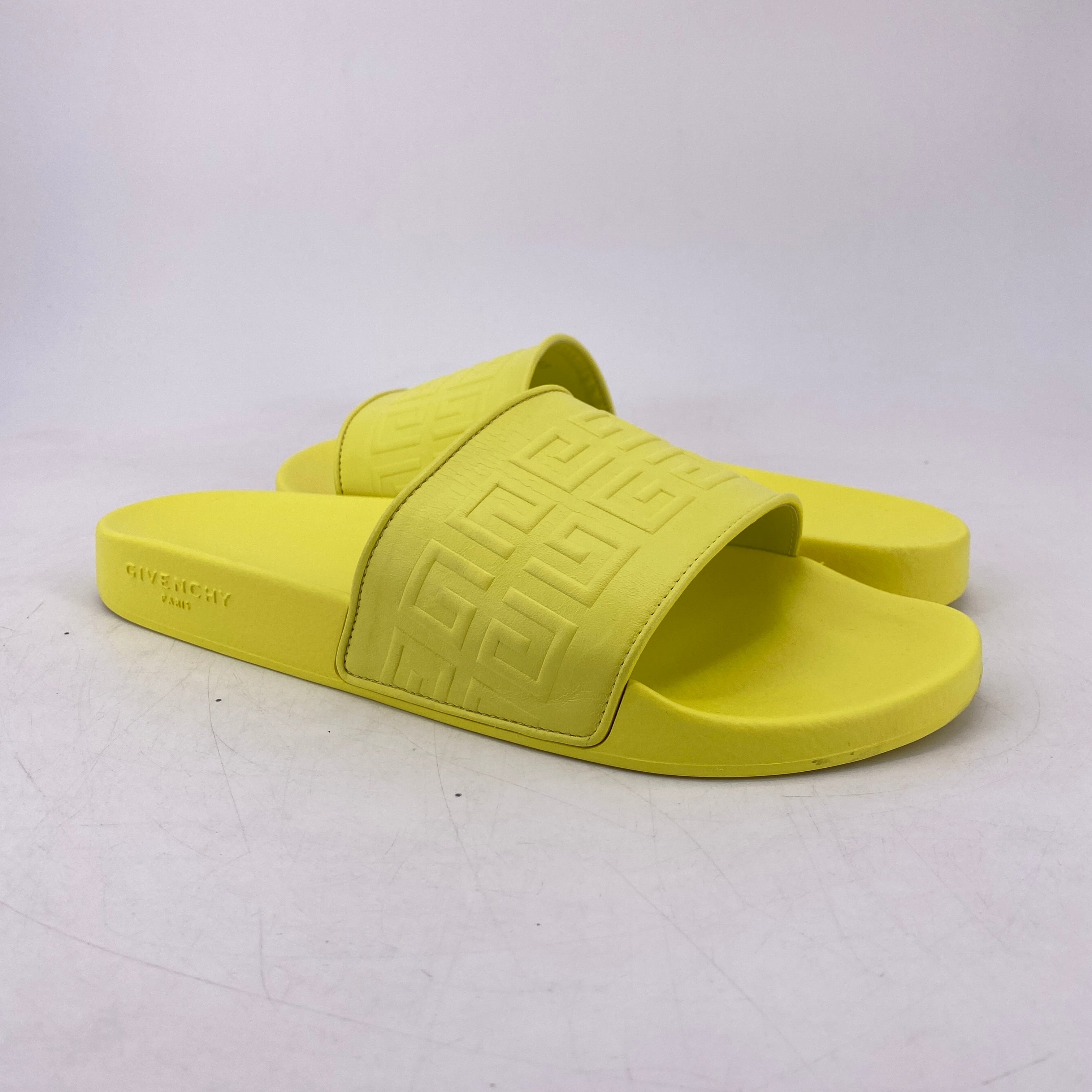 Givenchy Slide &quot;4G Yellow&quot;  Used Size 45