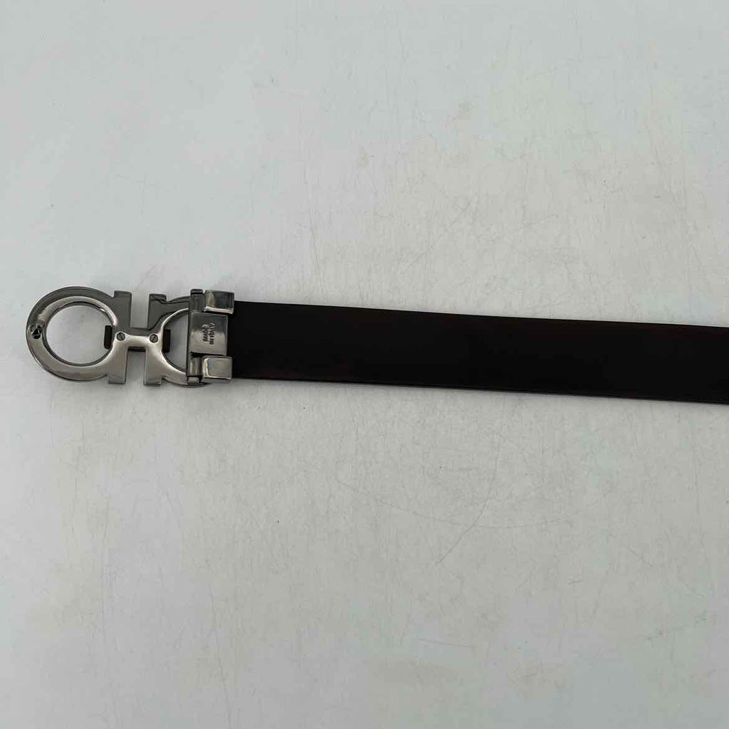 Salvatore Ferragamo Belt "LOGO" Used Black Size 34