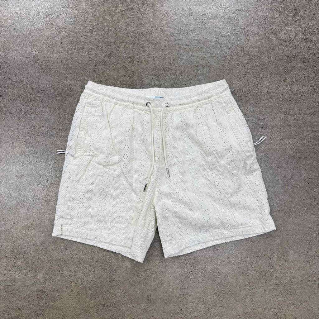 Kith Shorts "EYELET BELMONT STADIUM" White Size M