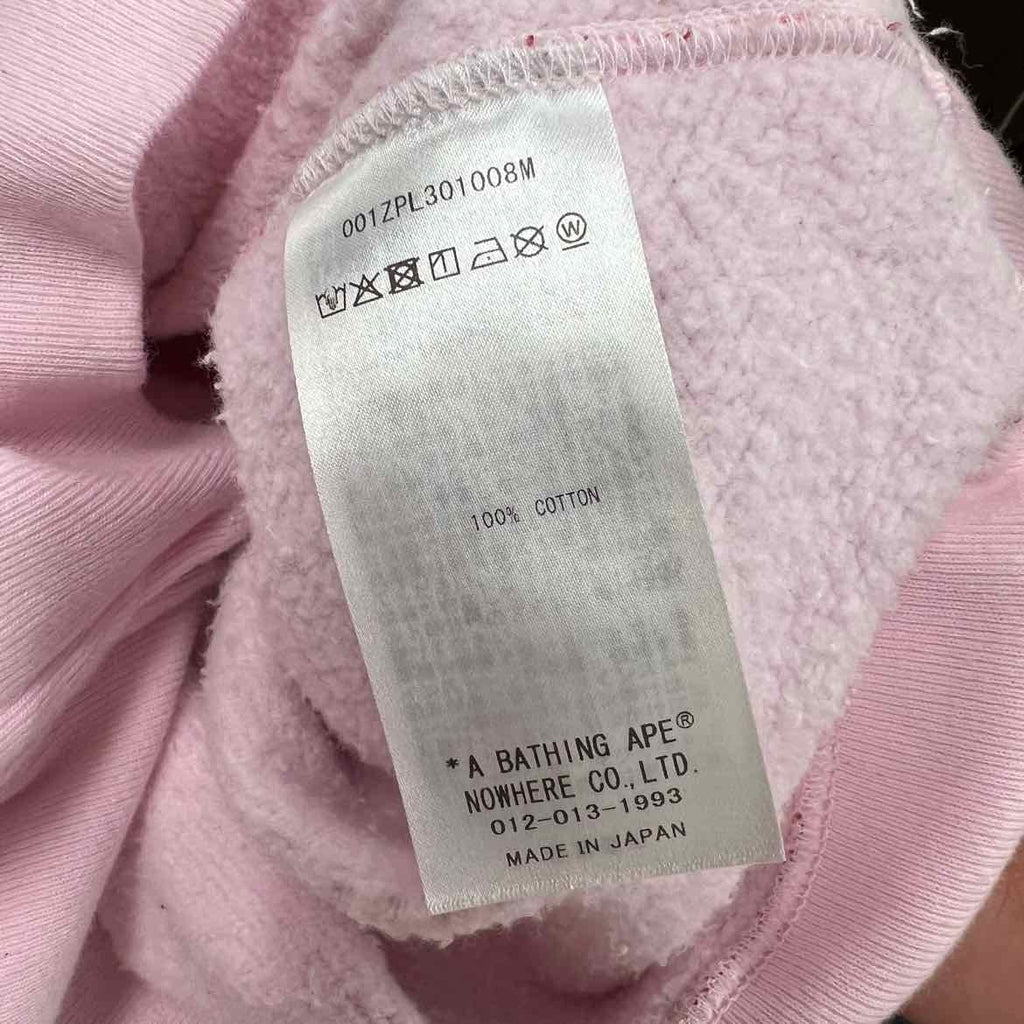 Bape Zip Up "ABC CAMO CRYSTAL" Pink Used Size L