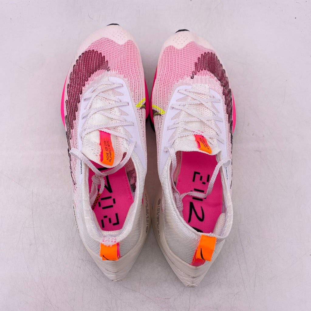 Nike Air Zoom Alphafly Next% Flyknit "White Pink" 2021 Used Size 12