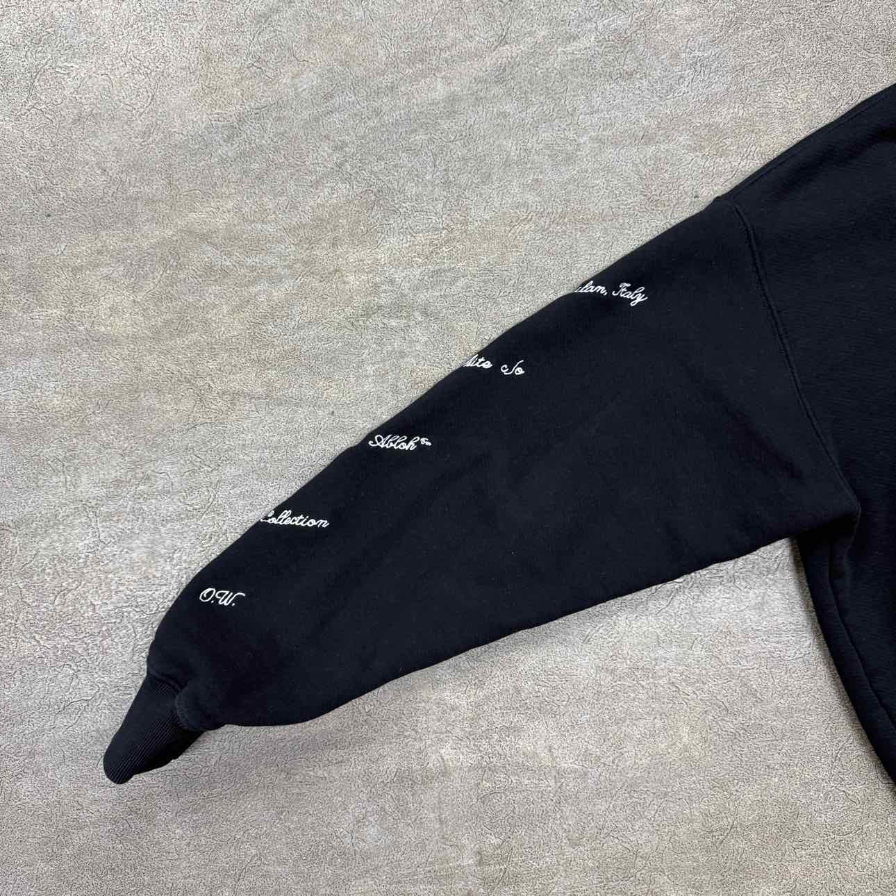 OFF-WHITE Crewneck Sweater &quot;SKATE&quot; Black Used Size M