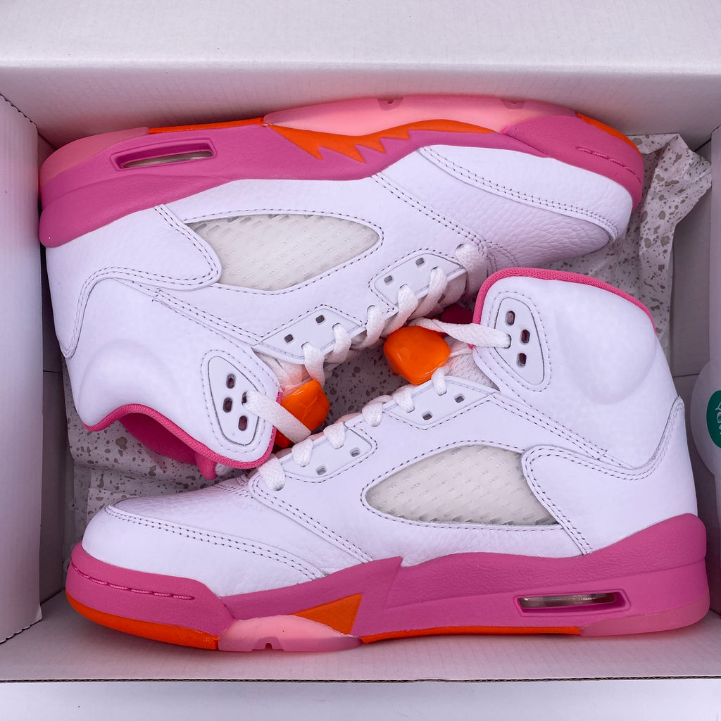 Air Jordan (GS) 5 Retro "Wnba Pinksicle Safety Orange" 2022 New Size 5Y