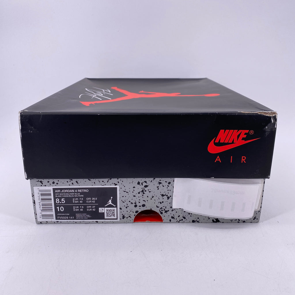 Air Jordan 4 Retro "Military Blue" 2024 New Size 8.5