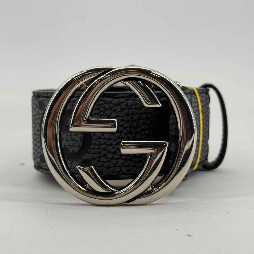 Gucci Belt "JUMBO GG" New Black Size 85