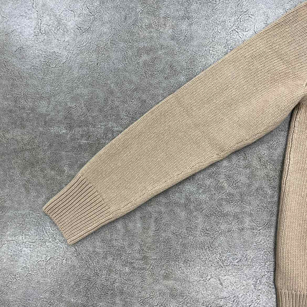 Burberry Knit Crewneck "EQUESTRIAN KNIGHT JUMPER" Beige New Size S