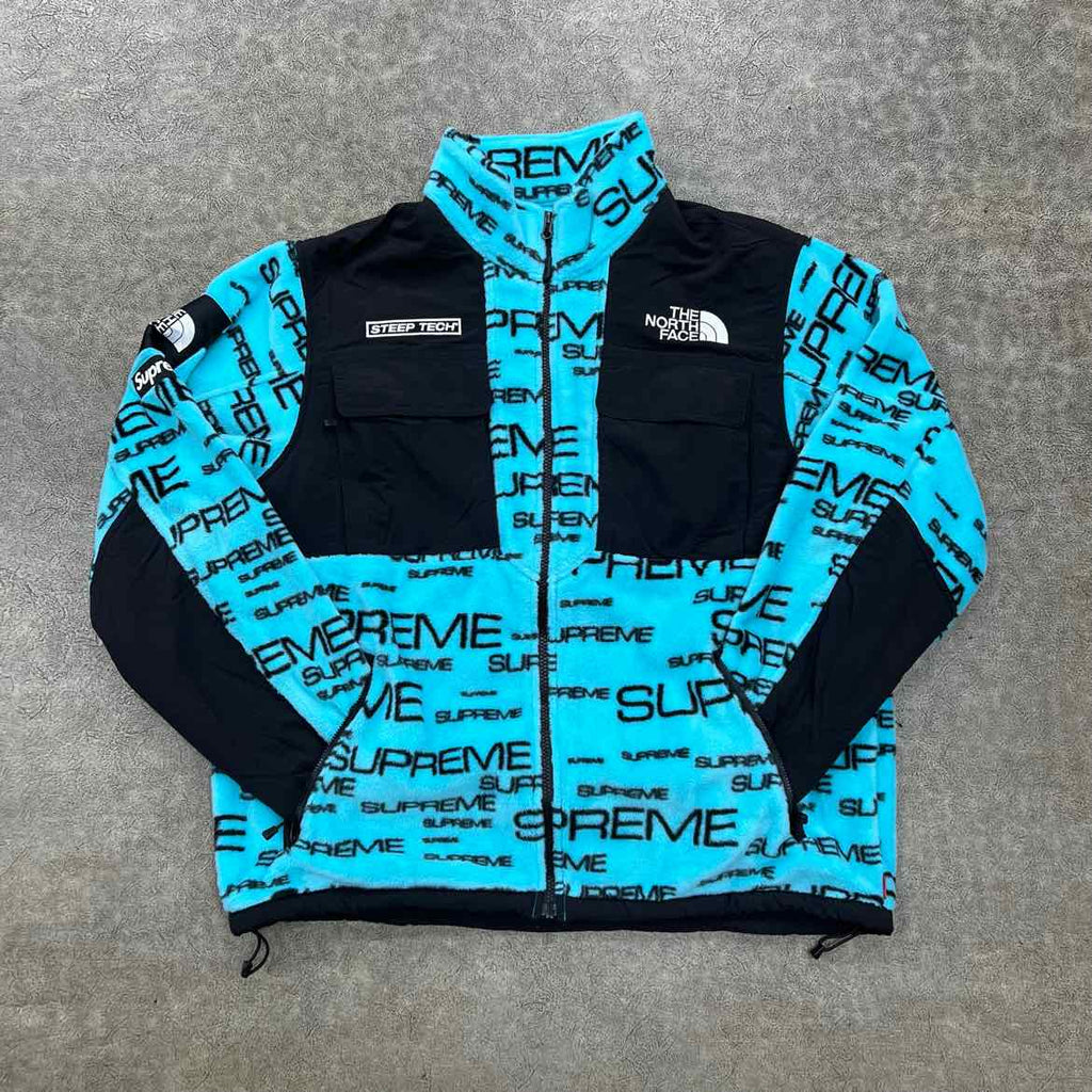Supreme Fleece Jacket "AW21" Blue Used Size L