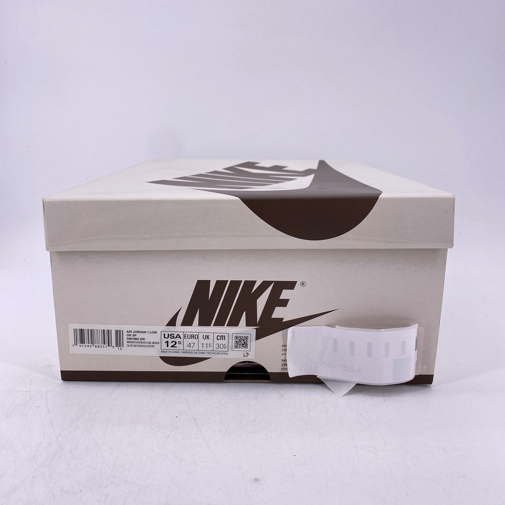 Air Jordan 1 Low OG SP "Travis Scott Medium Olive" 2024 New Size 12.5