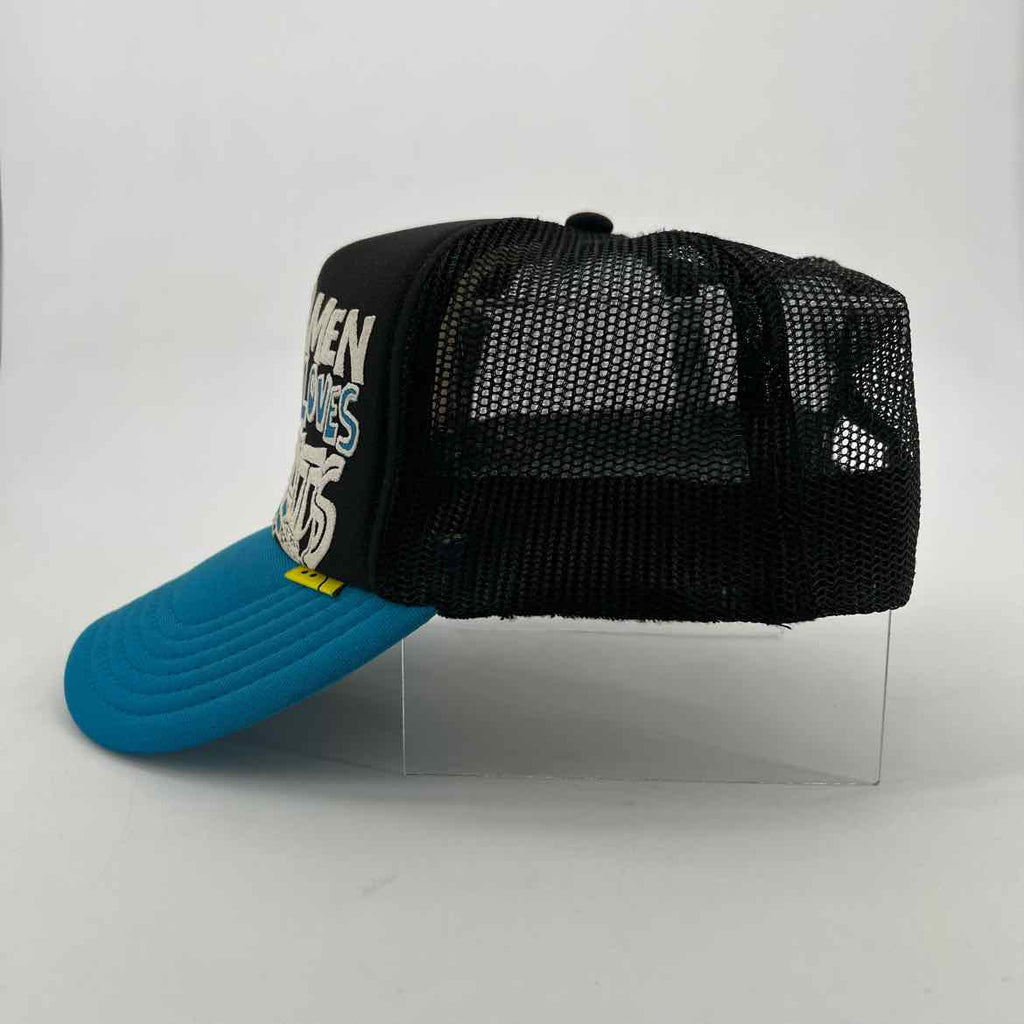 Kapital Trucker Hat "MEN LOVE CATS" Used Blue Size OS