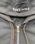 Chrome Hearts Zip Up "VERTICAL LOGO" Black Used Size 2XL