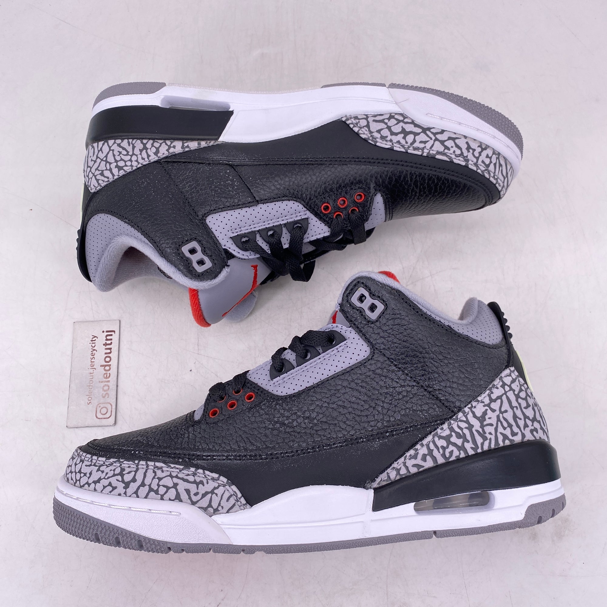 Air Jordan 3 Retro &quot;Black Cement&quot; 2018 New Size 8.5