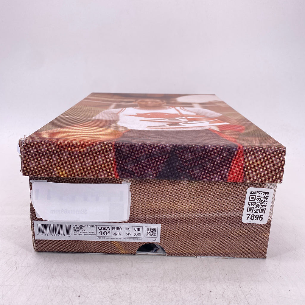 Air Jordan 1 Retro High OG "Black Toe Reimagined" 2025 New Size 10.5
