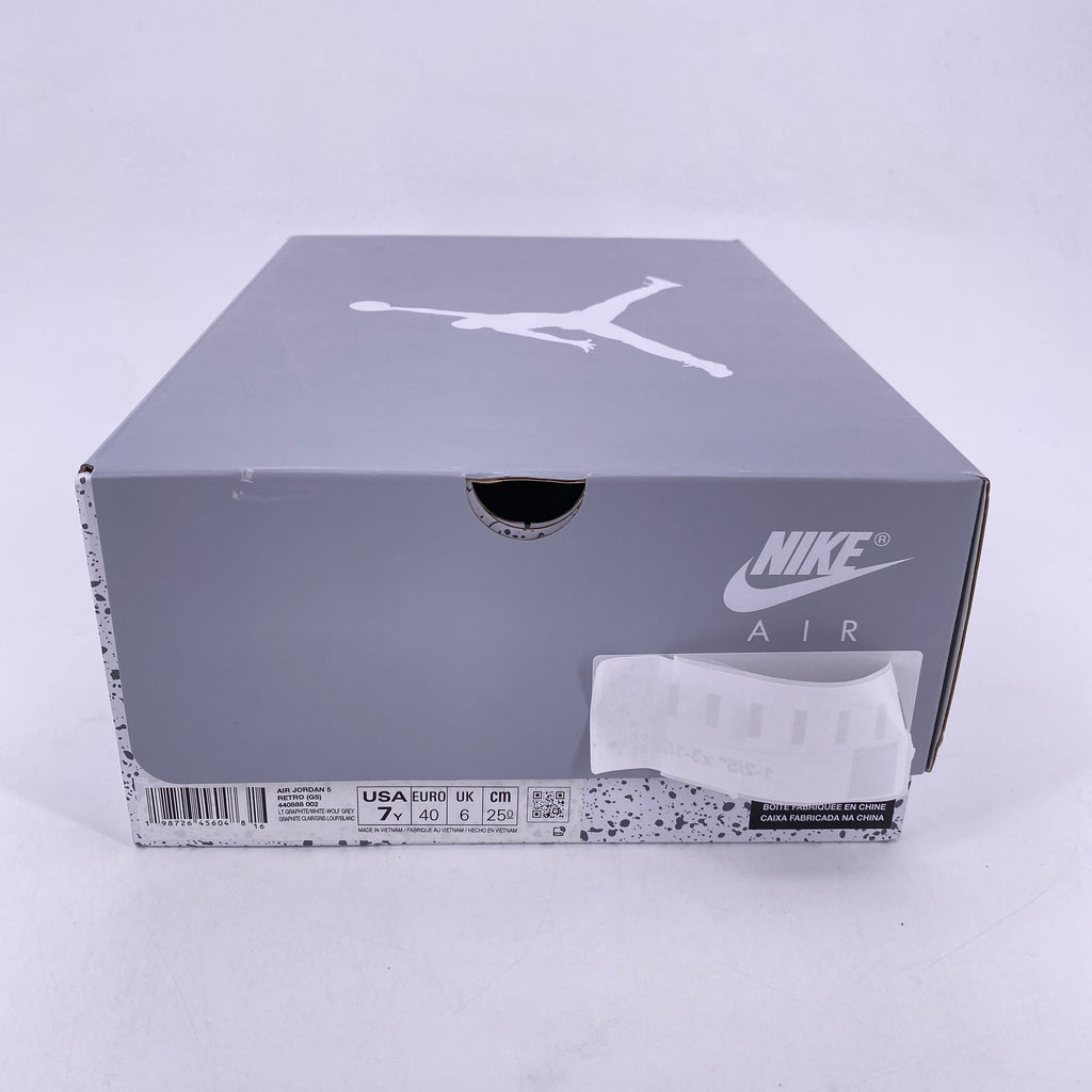 Air Jordan (GS) 5 Retro "Wolf Grey" 2026 New Size 7Y