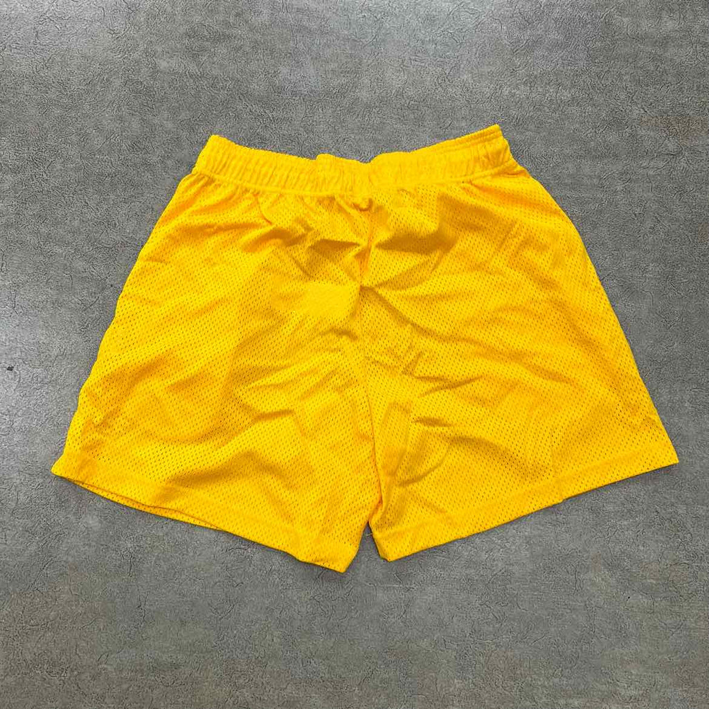 Eric Emanuel Mesh Shorts "BASIC LOGO" Yellow New Size M