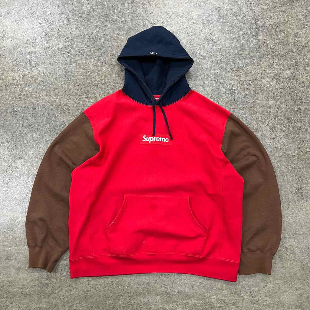 Supreme Hoodie "BOX LOGO" Multicolor Used Size XL