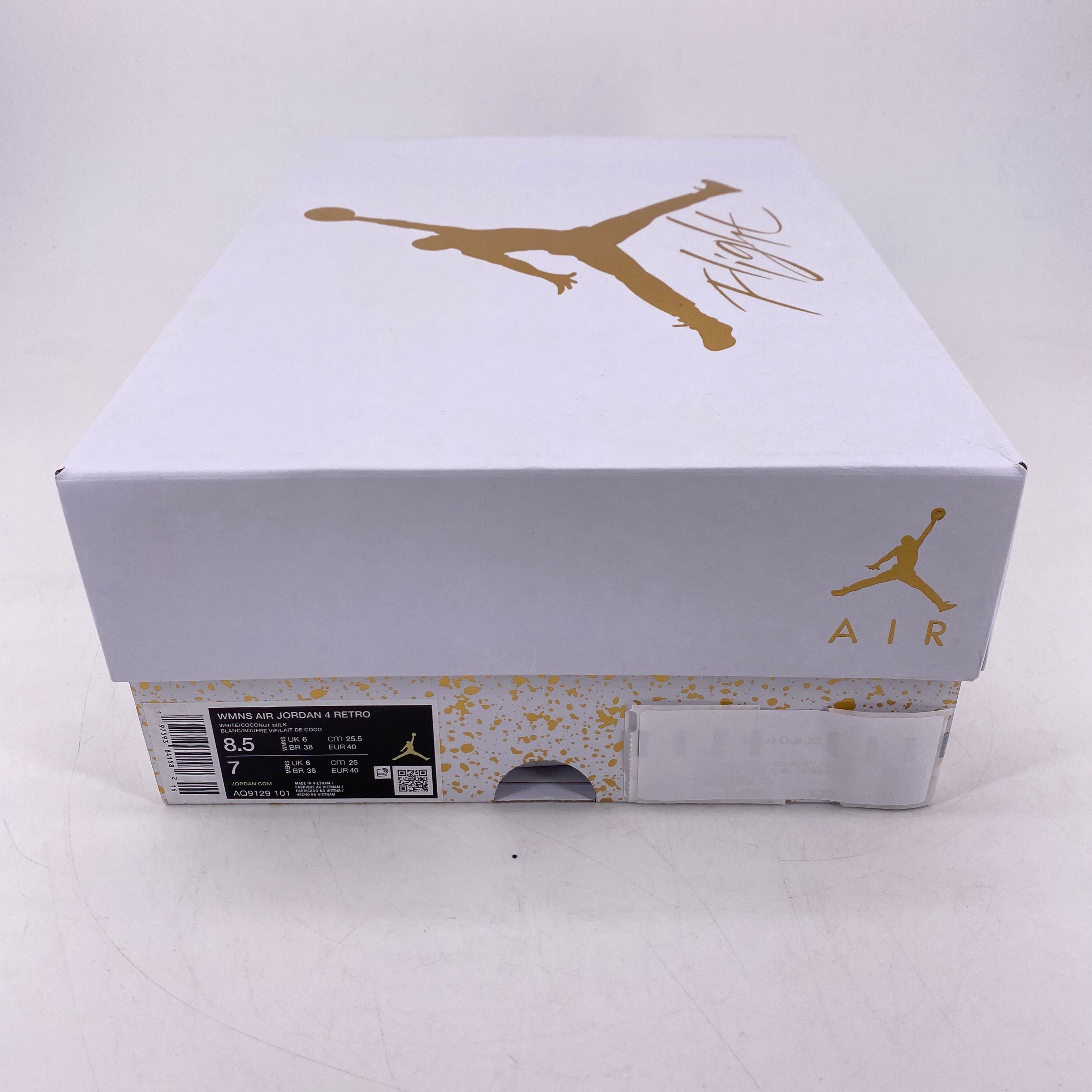 Air Jordan (W) 4 Retro &quot;Vivid Sulfur&quot; 2024 New Size 8.5W