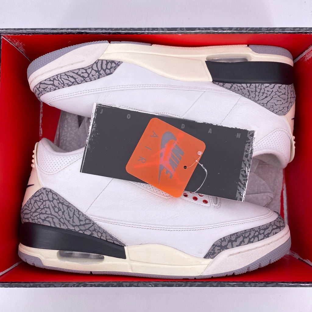 Jordan 3 Retro "White Cement Reimagined" 2023 Used Size 12