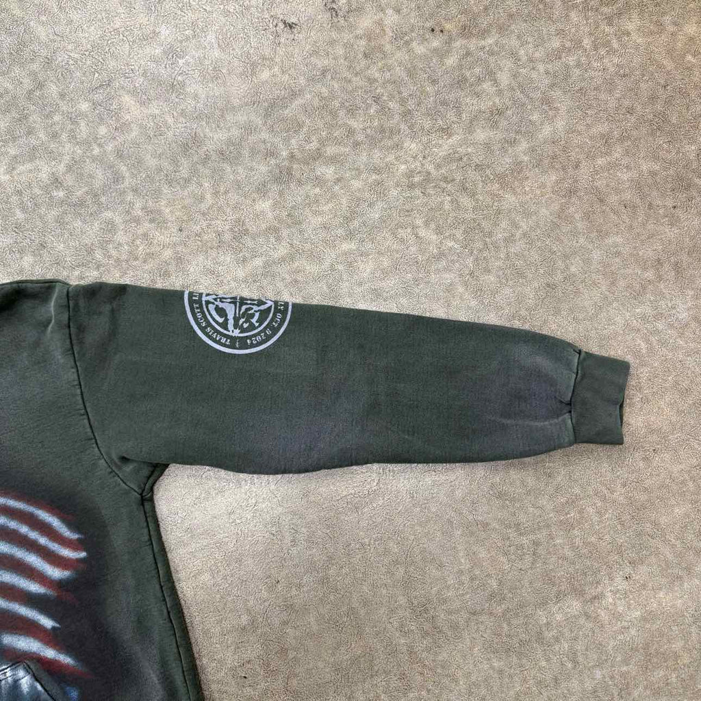 Travis Scott Hoodie "ONE NIGHT IN UTOPIA" Olive Used Size L