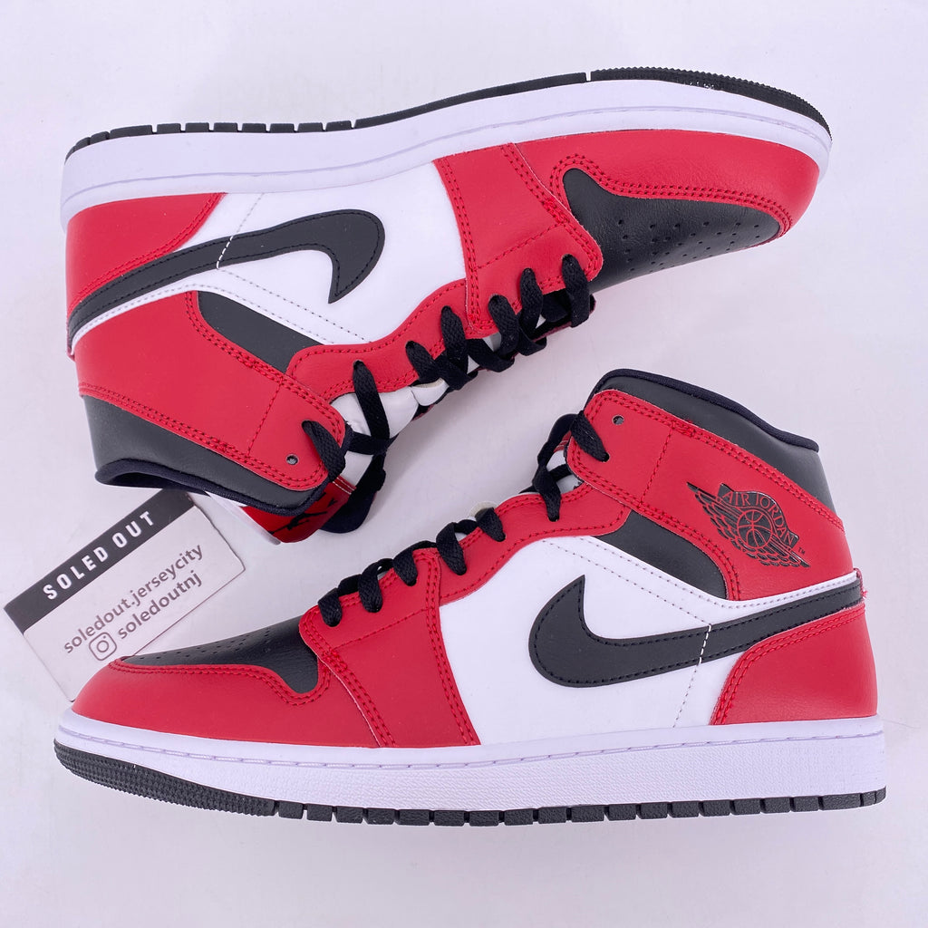 Air Jordan 1 Mid "Chicago Toe" 2020 New Size 10.5