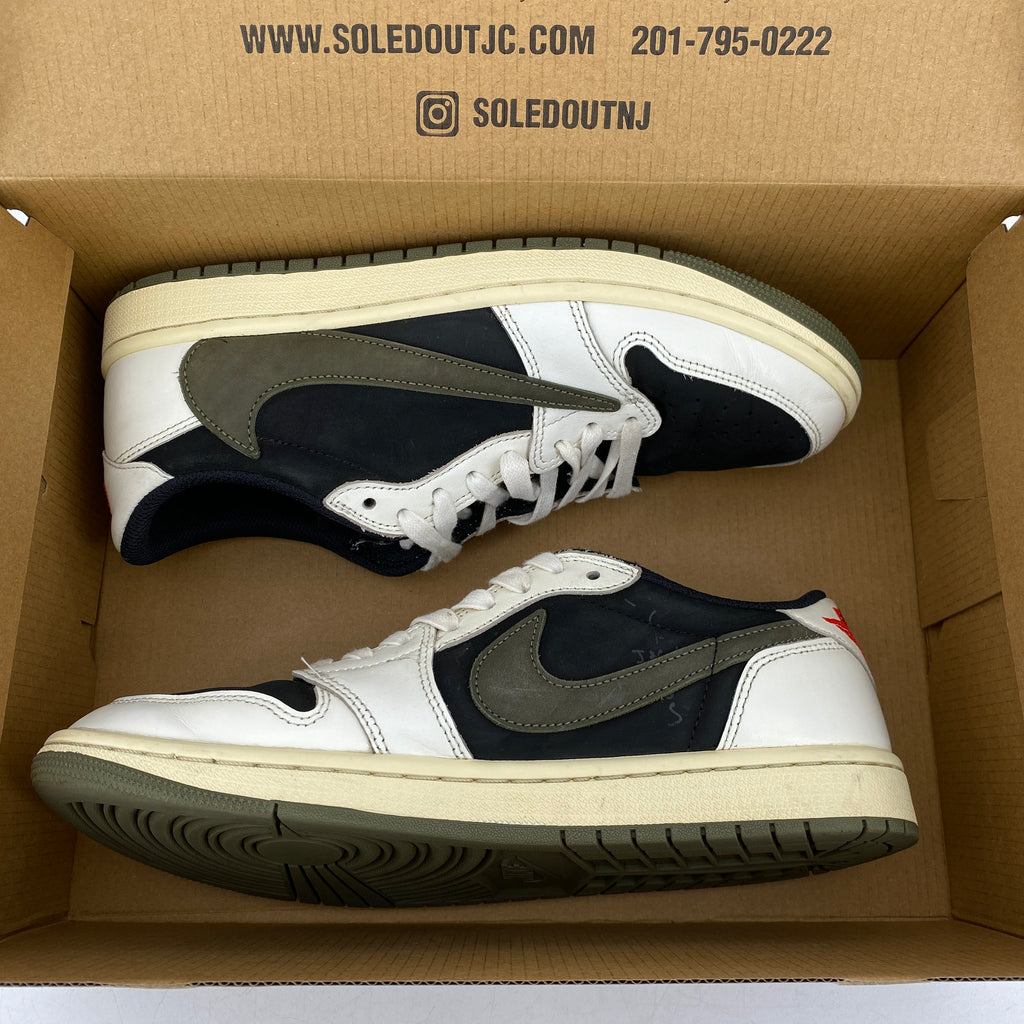 Air Jordan 1 Retro Low "Travis Scott Olive" 2023 Used Size 9.5W