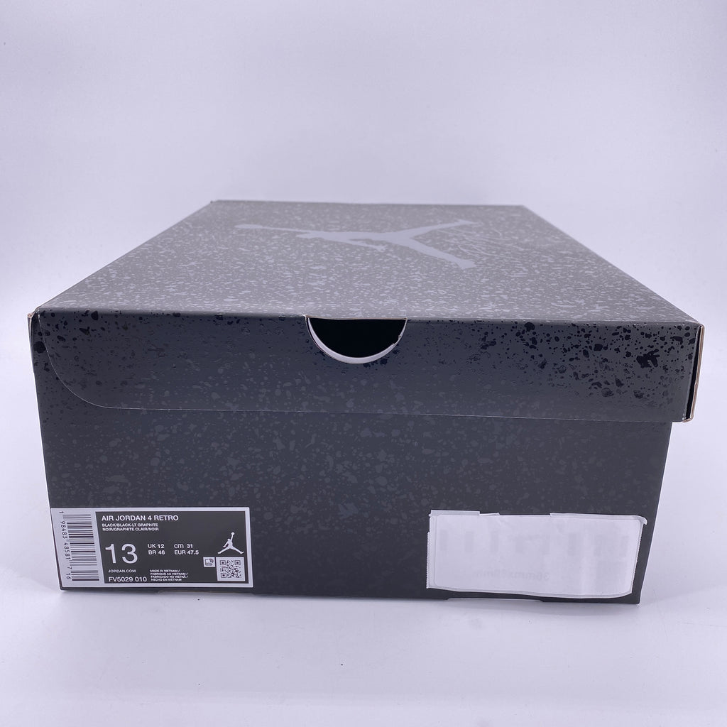 Air Jordan 4 Retro "Black Cat" 2025 New Size 13