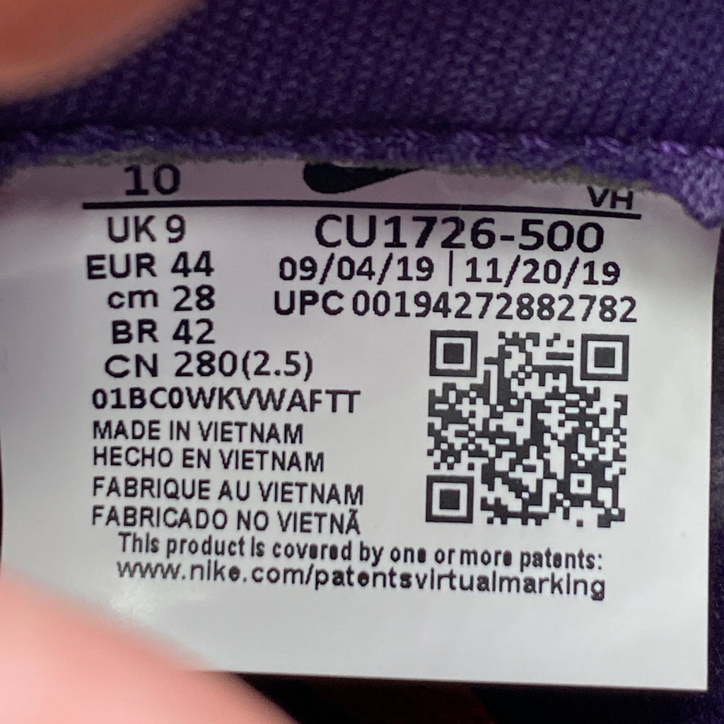 Nike Dunk Low "Plum" 2020 Used Size 10