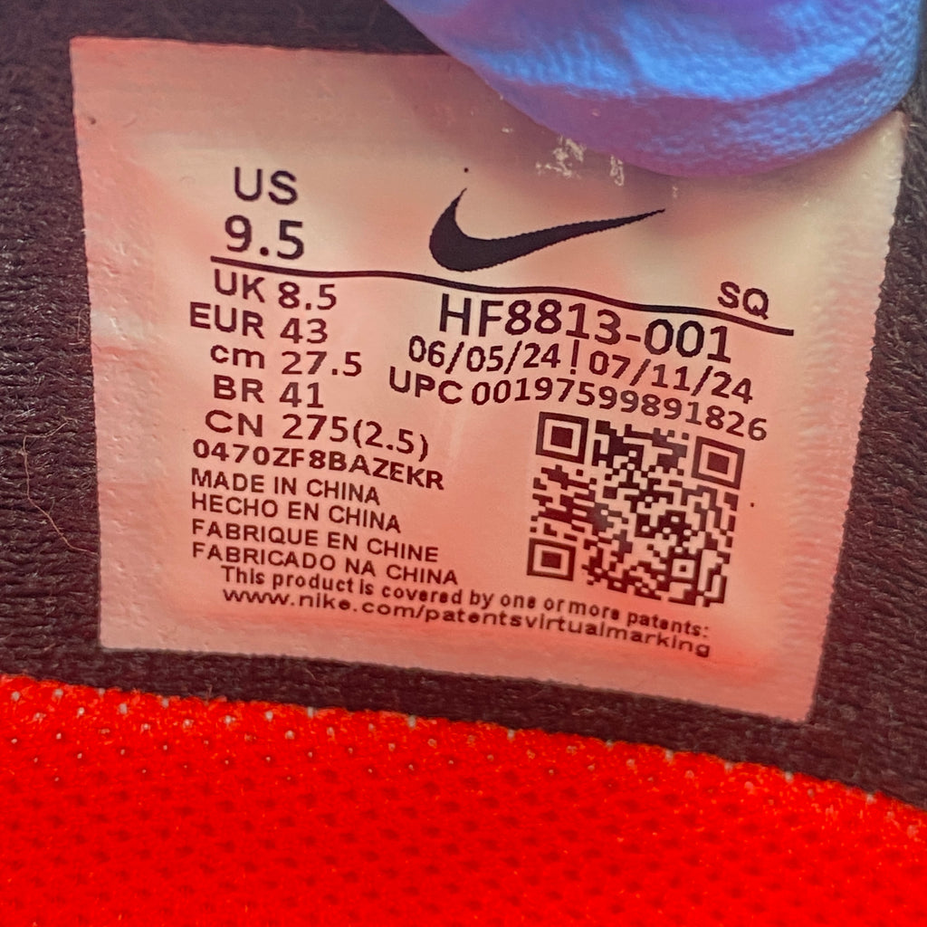 Nike Air Max 1 '87 SP "Supreme Black White" 2025 New Size 9.5