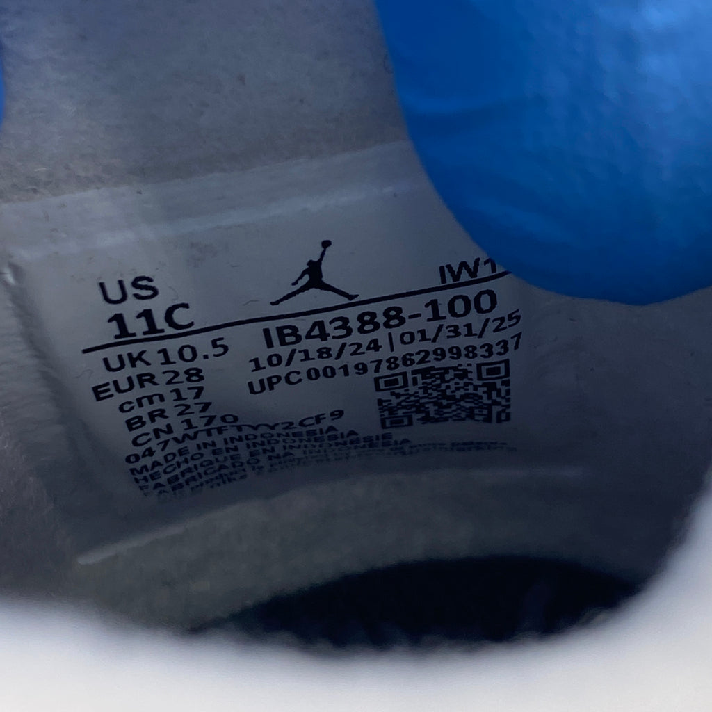 Air Jordan (PS) 4 Retro "White Cement" 2025 New Size 11c