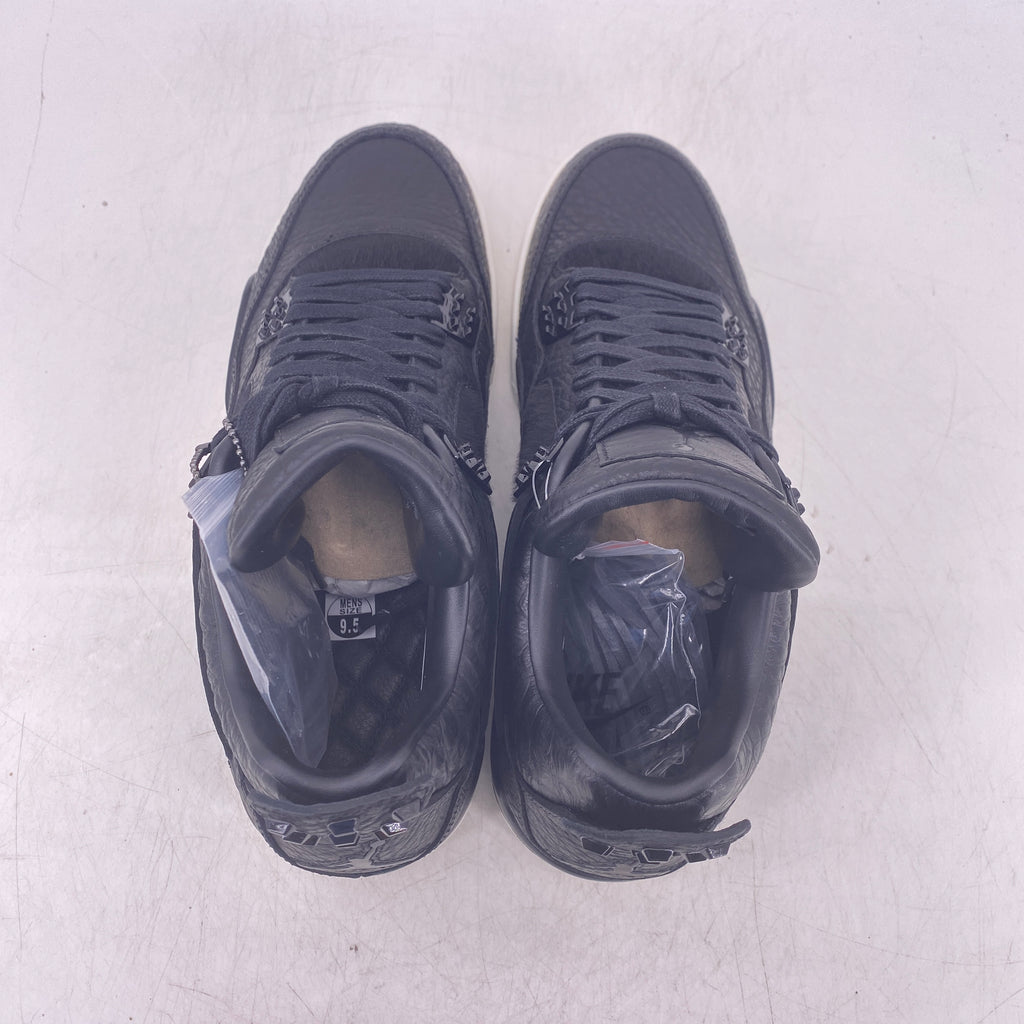 Air Jordan 4 Retro "Pony Hair Black" 2016 New Size 9.5