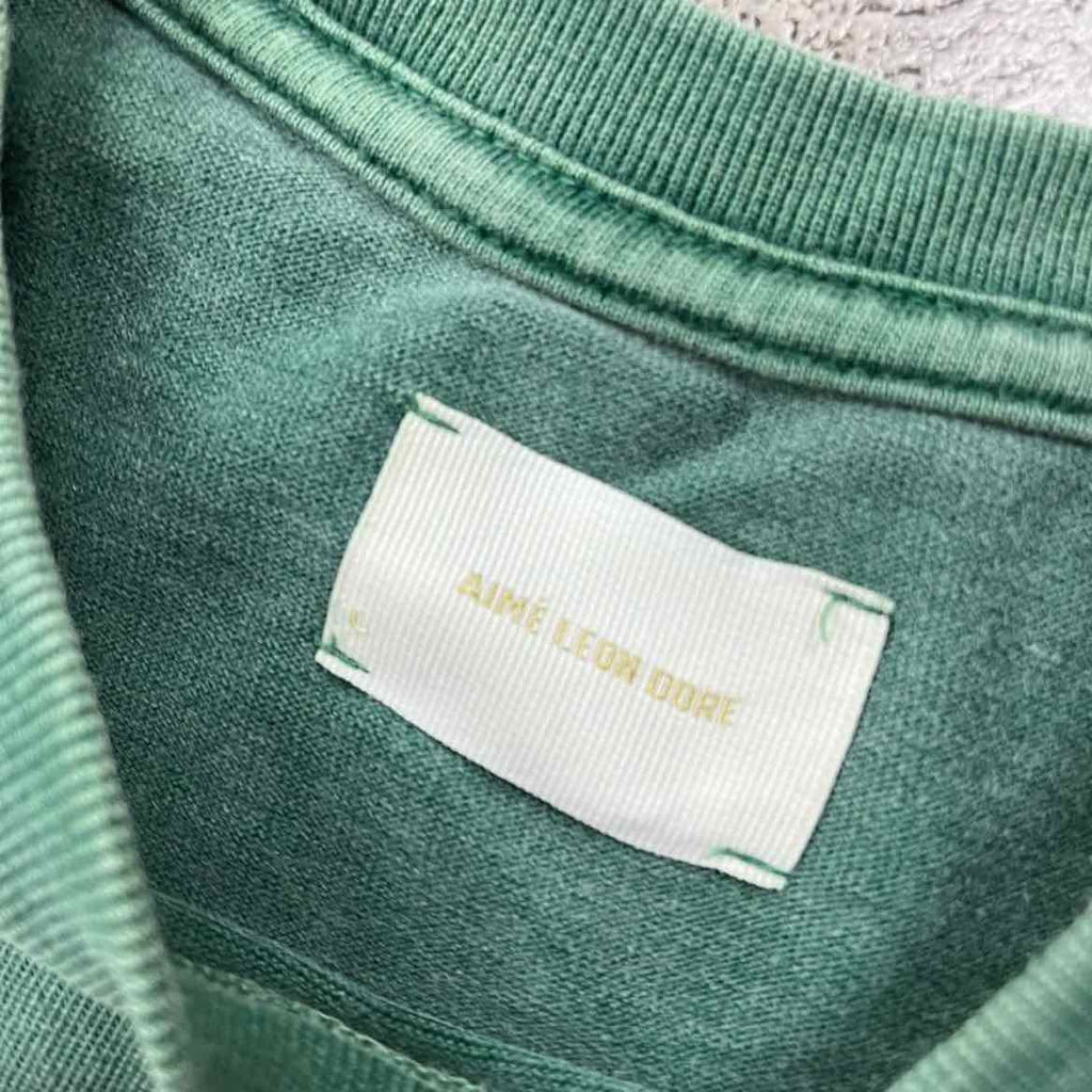 Aime Leon Dore Long Sleeve "ALD" Green Used Size L